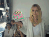 美女 金发 手掌 动漫