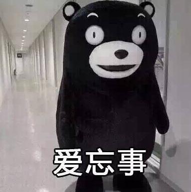 熊本熊 搞笑 文字表情包 逗 恋爱