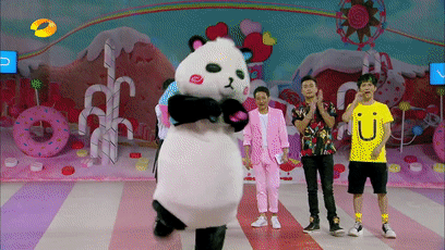 搞笑 熊猫 拥抱 表演