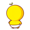 小鸡 扭头 调皮 偷笑