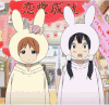动漫 兔子耳朵 姐妹 表演