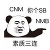 熊猫头 搞笑 恶搞 斗图 雷人 素质三连 CNM 你个SB NMB