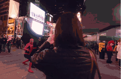 合影 城市 拍照 纪录片 纽约 美国 蜘蛛侠 街头