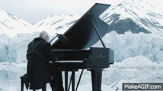 冰川 自然 美景 山峰 雪盖 钢琴 glacier nature