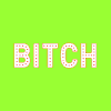 bitch 字母 钱 彩色 变化