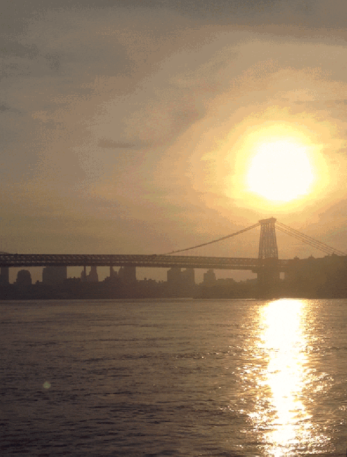 水面 大桥 太阳 光芒