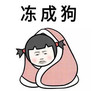 冻成狗 搞笑 寒冷 滑稽