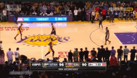 NBA 篮球 湖人 爵士 科比 关键球 跳投 激烈对抗  劲爆体育