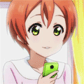 love live 表情 微笑 电话