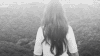 旅游 黑白 少女 拍摄