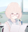可爱 看书 漂亮 女孩 动画