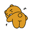 小熊 扭屁股 屁股撅老高