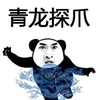 熊猫头 手掌 牙齿 青龙探爪
