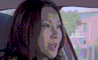 小清新 美女 可爱 开车