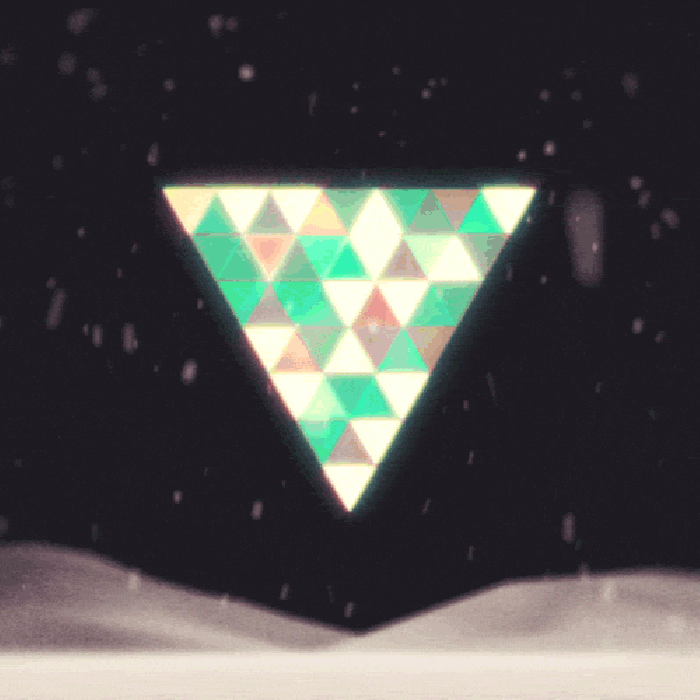 下雪 三角 彩色 循环