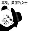 暴漫 文字表情包 再见美丽的女士 搞笑 逗 魔性