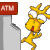 ATM 取钱 卡通 二次元