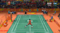 奥运会 里约奥运会 羽毛球 男单 半决赛 谌龙 阿萨尔森 赛场瞬间