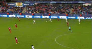 足球 皇马 塞维利亚 欧洲超级杯 卡瓦哈尔 突破 过人 射门