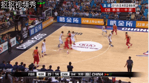 篮球 亚锦赛 中国 韩国 易建联 助攻 李根 上篮 运动男生 汗流浃背 英气逼人 劲爆体育