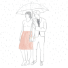 背景素材 卡通 漫画 动画 下雨 恋爱