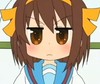 大眼睛  卡通   美少女   严肃