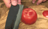 刀功 切片 西红柿 超薄