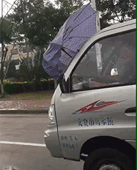 风 雨伞 轿车