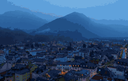 小镇 欧洲 法国 环球延时摄影 风景