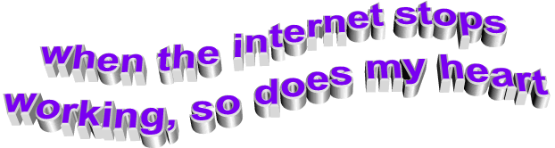 工作 紫色 易懂的 心 短语 波浪形的 animatedtext 互联网 当互联网停止工作 我的心 3D的话