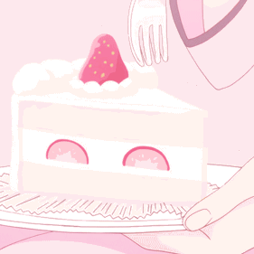 美食 二次元 卡通 草莓 糕点