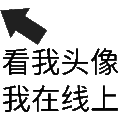 状态表情 看我头像我在线上