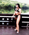 美女 击打 斗争 摆动