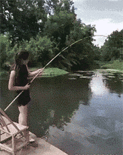 钓鱼 鱼竿 生气 脏话