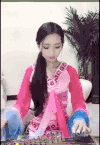 美女 古筝 气质 古风