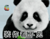 大熊猫 装作看不见 soogif soogif出品