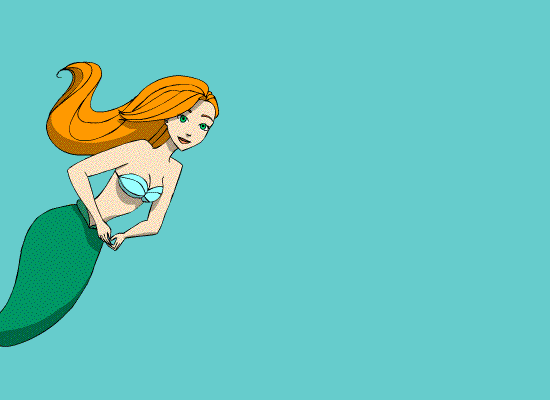游泳 颜色 艺术 女孩 艺术家在Tumblr 迪士尼 动画 艺术家 美人鱼 使有生气 二维动画 阴影 小美人鱼 我的动画 二维动画