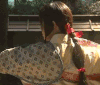 美女 转头 说话 注视