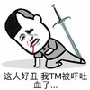 这人好丑 我TM被吓吐血了。。。  夸张  剑   痛苦