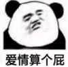 暴漫 文字表情包 爱情算个屁 搞笑 逗 沙雕