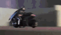 蝙蝠侠 骑摩托 奔跑 欢乐