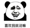 暴漫 文字表情包 喜欢我就说嘛 搞笑 逗 沙雕