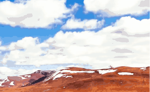 3分钟人生 冰岛 白云 蓝天 雪山 风景