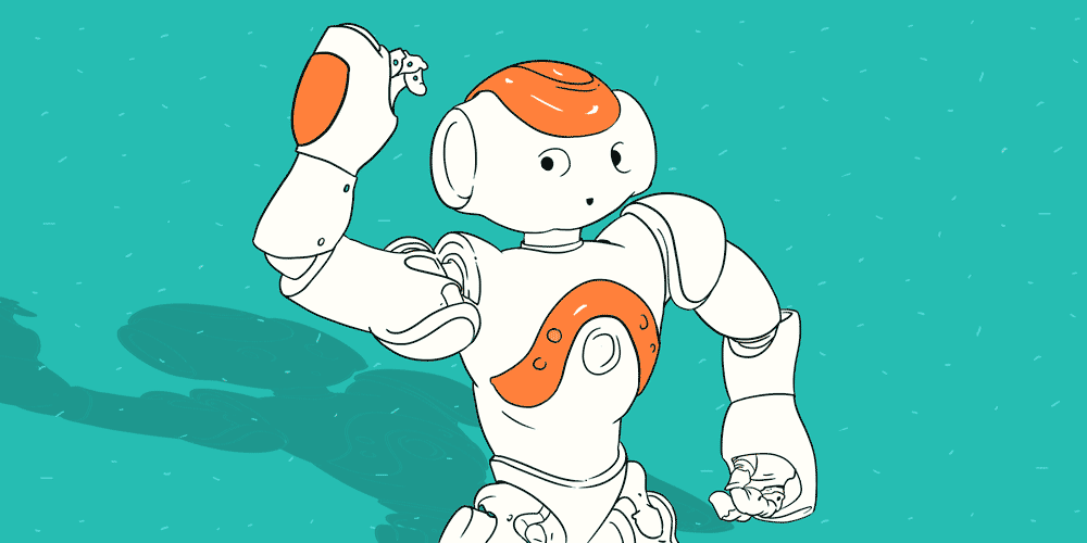 机器人 可爱 手势 动漫
