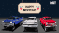 汽车 动漫 庆祝 新年快乐