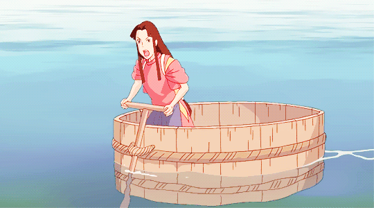 女生 大海 划船 木船