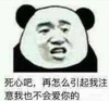 熊猫头 暴漫 死心吧再怎样引起我注意我也不会爱你的 搞笑 逗 蠢萌 沙雕