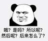 熊猫头 文字表情包 哦是吗所以呢然后呢后来怎么了 魔性 沙雕 搞怪