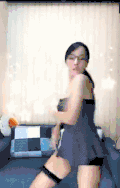 美女 跳舞 眼镜 好身材