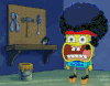 海绵宝宝 SpongeBob 地震 尖叫 工具 爆炸头 爆炸 事发现场 噪音 抖屏